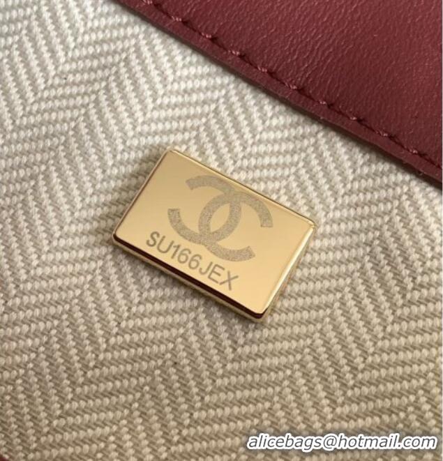 Good Looking Chanel Quilted Suede Small Bucket Bag AS6584 Deep Red 2026
