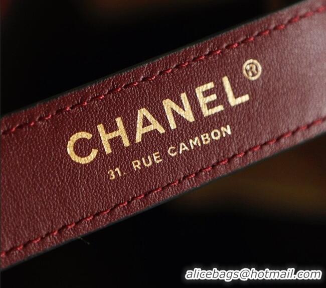 Grade Inexpensive Chanel Quilted Suede Small Bucket Bag AS6584 Brown 2026