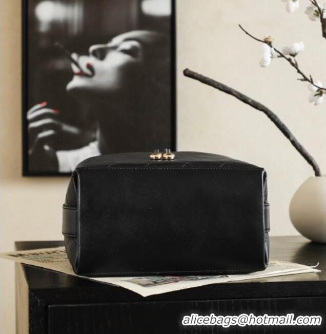 Grade Price Chanel Quilted Calfskin Small Bucket Bag AS6584 Black 2026