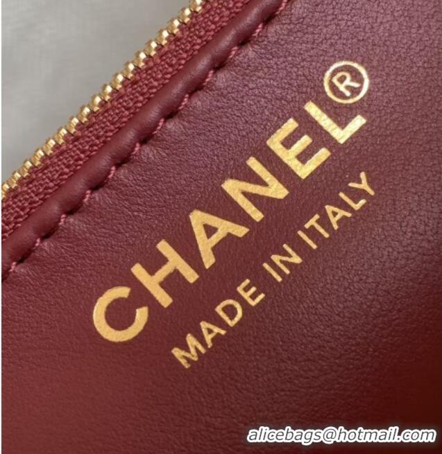 Buy Fashionable Chanel Quilted Suede Small Bucket Bag AS6584 Dark Brown/Green 2026