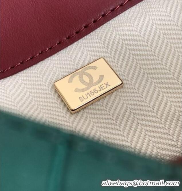 Buy Fashionable Chanel Quilted Suede Small Bucket Bag AS6584 Dark Brown/Green 2026