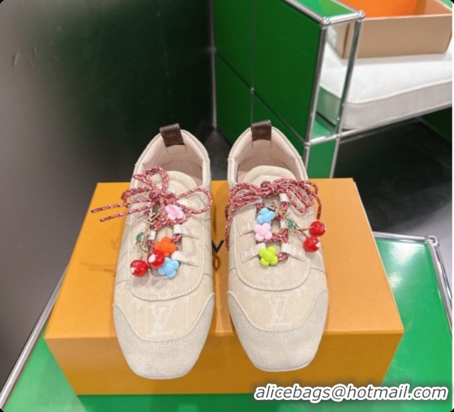 Good Quality Louis Vuitton LV Sneakerina Sneakers in Monogram Denim 6072877 Beige 2026