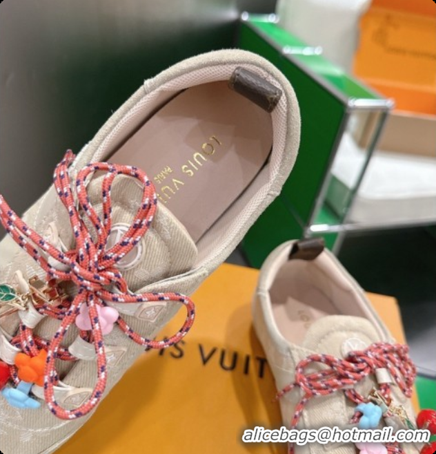 Good Quality Louis Vuitton LV Sneakerina Sneakers in Monogram Denim 6072877 Beige 2026