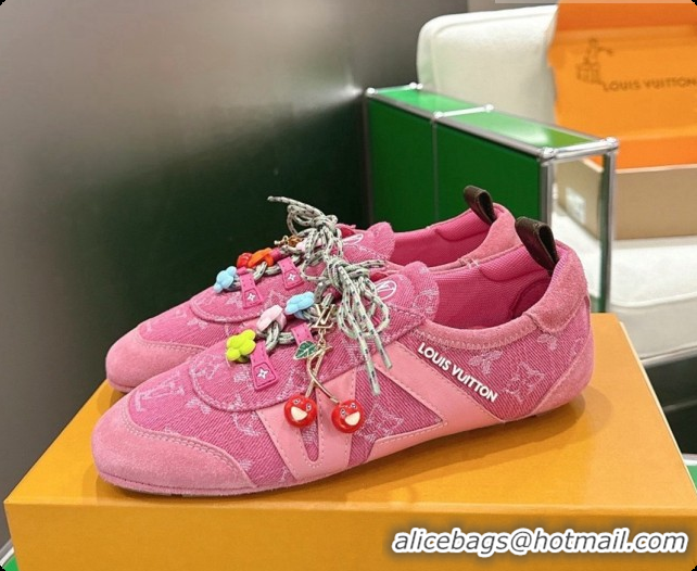 Best Grade Louis Vuitton LV Sneakerina Sneakers in Monogram Denim 6072877 Rosy 2026