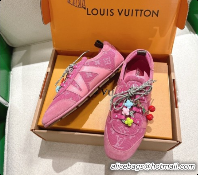 Best Grade Louis Vuitton LV Sneakerina Sneakers in Monogram Denim 6072877 Rosy 2026