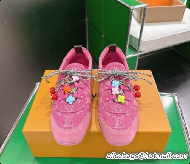 Best Grade Louis Vuitton LV Sneakerina Sneakers in Monogram Denim 6072877 Rosy 2026