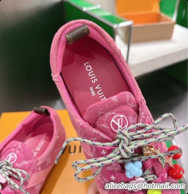 Best Grade Louis Vuitton LV Sneakerina Sneakers in Monogram Denim 6072877 Rosy 2026