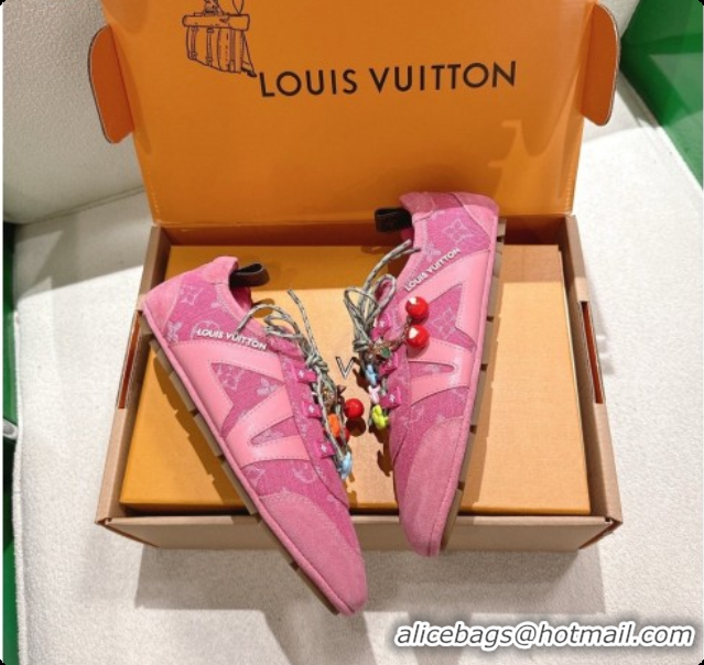 Best Grade Louis Vuitton LV Sneakerina Sneakers in Monogram Denim 6072877 Rosy 2026