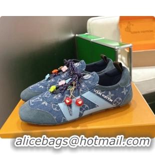Charming Louis Vuitton LV Sneakerina Sneakers in Monogram Denim 6072877 Blue 2026