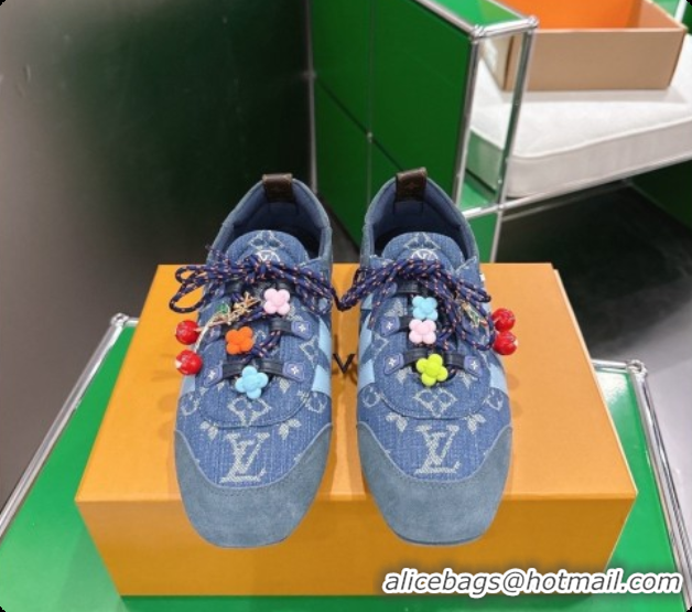Charming Louis Vuitton LV Sneakerina Sneakers in Monogram Denim 6072877 Blue 2026