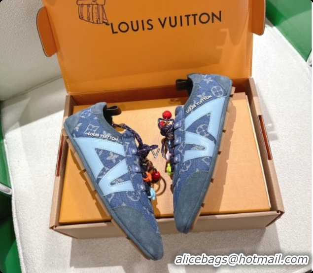 Charming Louis Vuitton LV Sneakerina Sneakers in Monogram Denim 6072877 Blue 2026