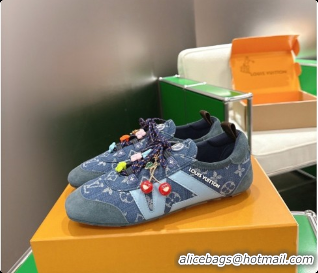 Charming Louis Vuitton LV Sneakerina Sneakers in Monogram Denim 6072877 Blue 2026