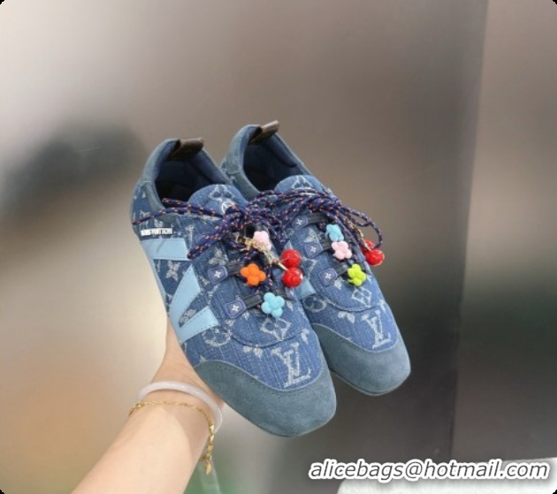 Charming Louis Vuitton LV Sneakerina Sneakers in Monogram Denim 6072877 Blue 2026