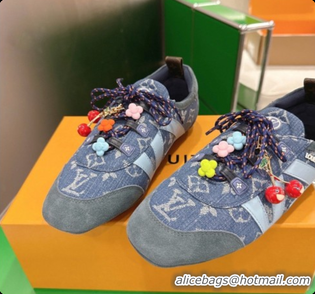 Charming Louis Vuitton LV Sneakerina Sneakers in Monogram Denim 6072877 Blue 2026