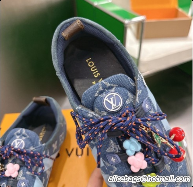 Charming Louis Vuitton LV Sneakerina Sneakers in Monogram Denim 6072877 Blue 2026