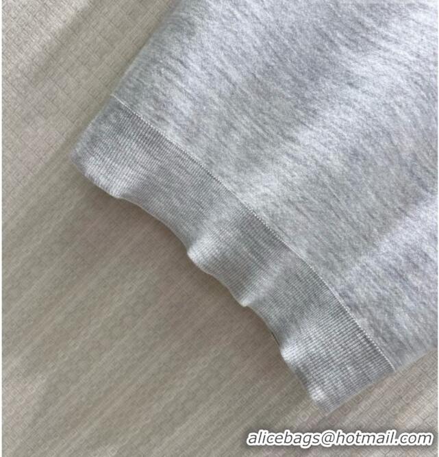 Grade Promotional Dior Wool Short-sleeved Sweater D082215 Grey 2026