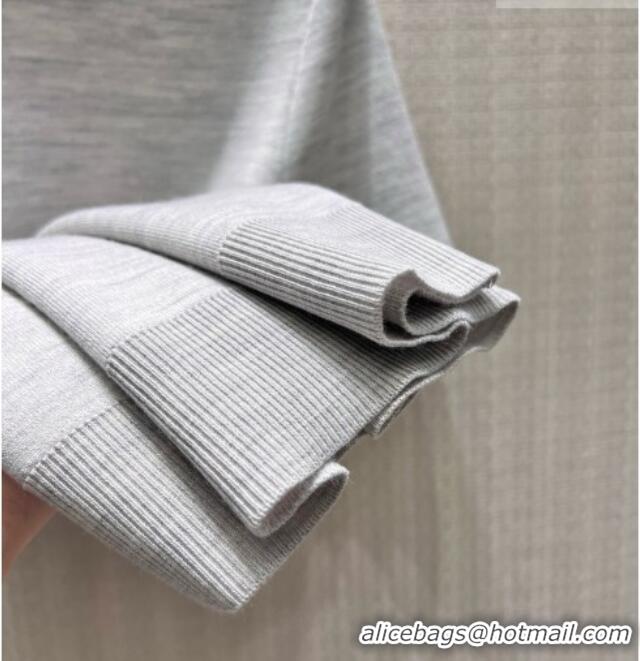 Grade Promotional Dior Wool Short-sleeved Sweater D082215 Grey 2026