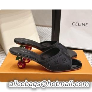Purchase LV X TM Mesh & Strass Mules with Cherry Heel 6072880 Black 2026