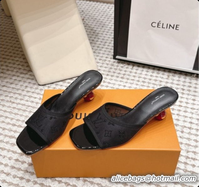 Purchase LV X TM Mesh & Strass Mules with Cherry Heel 6072880 Black 2026
