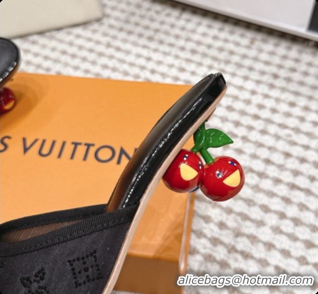 Purchase LV X TM Mesh & Strass Mules with Cherry Heel 6072880 Black 2026
