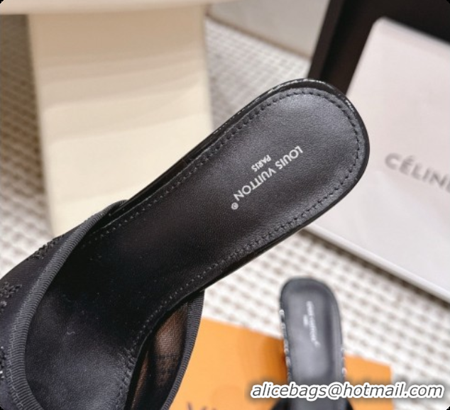 Purchase LV X TM Mesh & Strass Mules with Cherry Heel 6072880 Black 2026