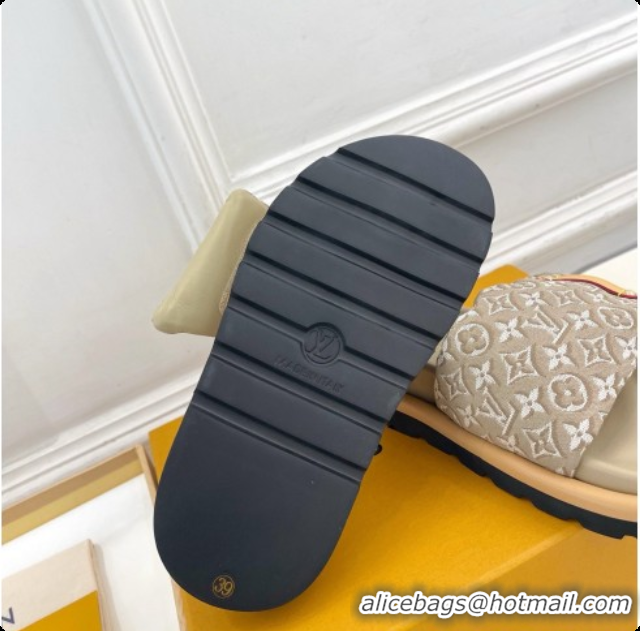 Good Looking Louis Vuitton Pool Pillow Flat Comfort Mule in Monogram Denim Grey 6072886 2026