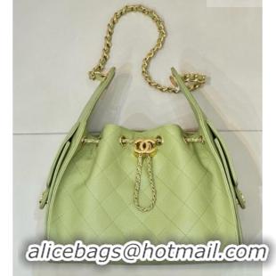 Promotional Chanel 25 Small Handbag in Grained Calfskin AS5293 Light Green 2026