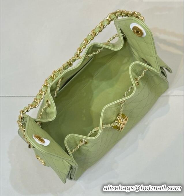 Promotional Chanel 25 Small Handbag in Grained Calfskin AS5293 Light Green 2026