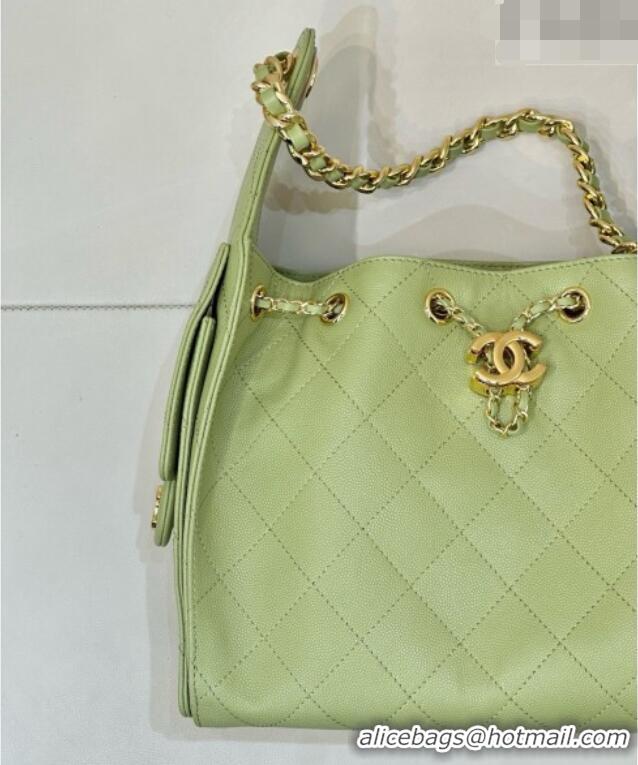 Promotional Chanel 25 Small Handbag in Grained Calfskin AS5293 Light Green 2026