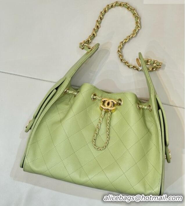 Promotional Chanel 25 Small Handbag in Grained Calfskin AS5293 Light Green 2026