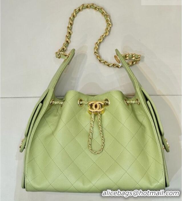 Promotional Chanel 25 Small Handbag in Grained Calfskin AS5293 Light Green 2026