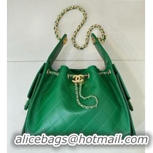 Good Product Chanel 25 Small Handbag in Grained Calfskin AS5293 Green 2026