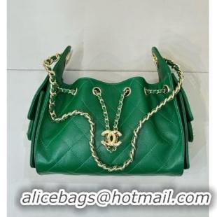 Top Design Chanel 25 Mini Handbag in Grained Calfskin AS5631 Green 2026