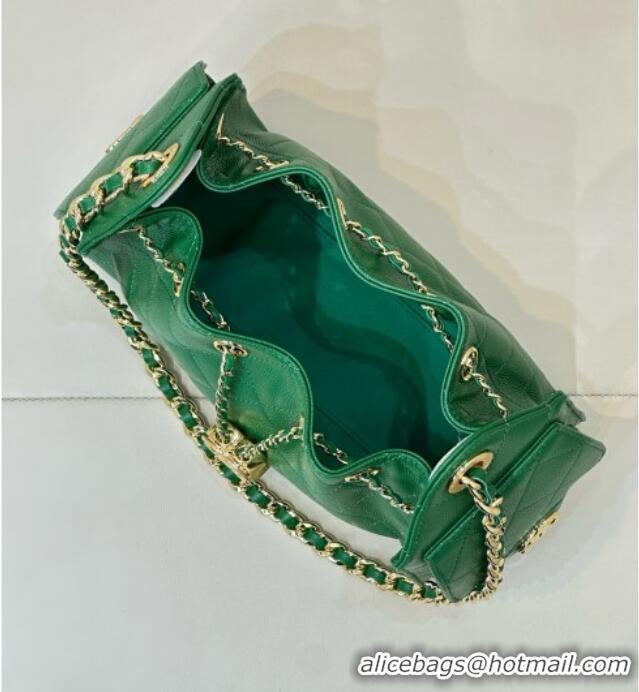 Top Design Chanel 25 Mini Handbag in Grained Calfskin AS5631 Green 2026