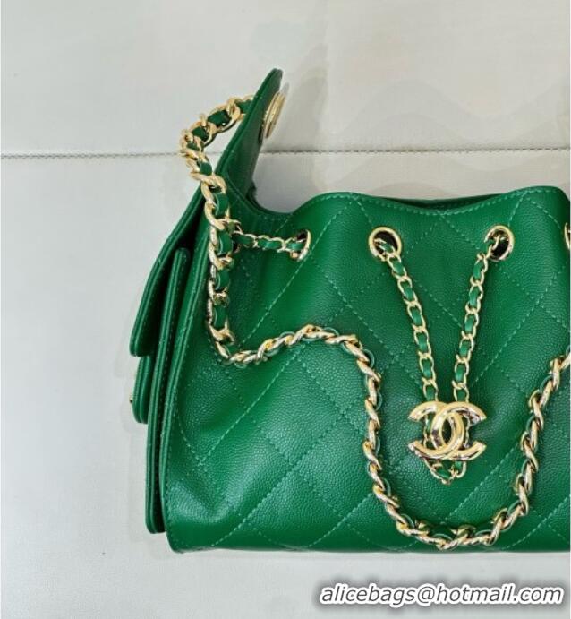 Top Design Chanel 25 Mini Handbag in Grained Calfskin AS5631 Green 2026