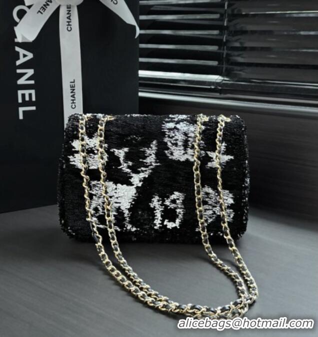 Top Grade Chanel Sequins Small Flap Bag AS4561 CH082210 Black 2026