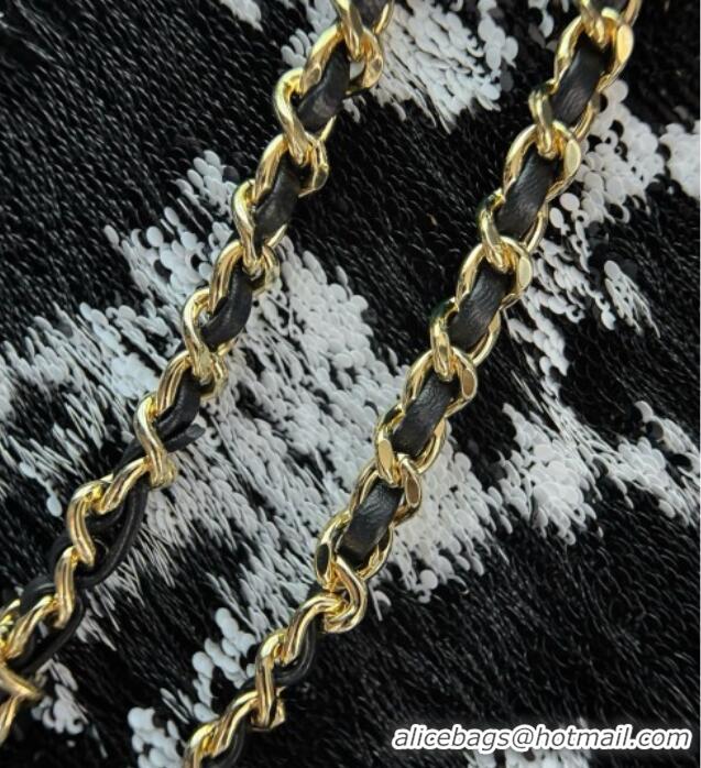 Top Grade Chanel Sequins Small Flap Bag AS4561 CH082210 Black 2026
