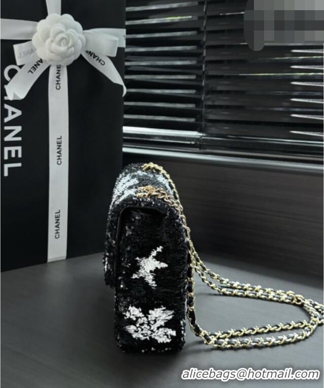 Top Grade Chanel Sequins Small Flap Bag AS4561 CH082210 Black 2026
