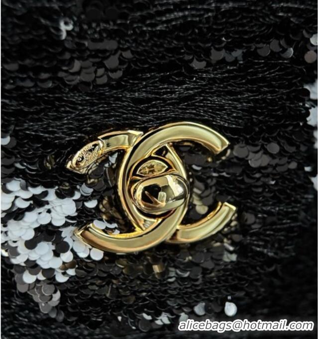 Top Grade Chanel Sequins Small Flap Bag AS4561 CH082210 Black 2026