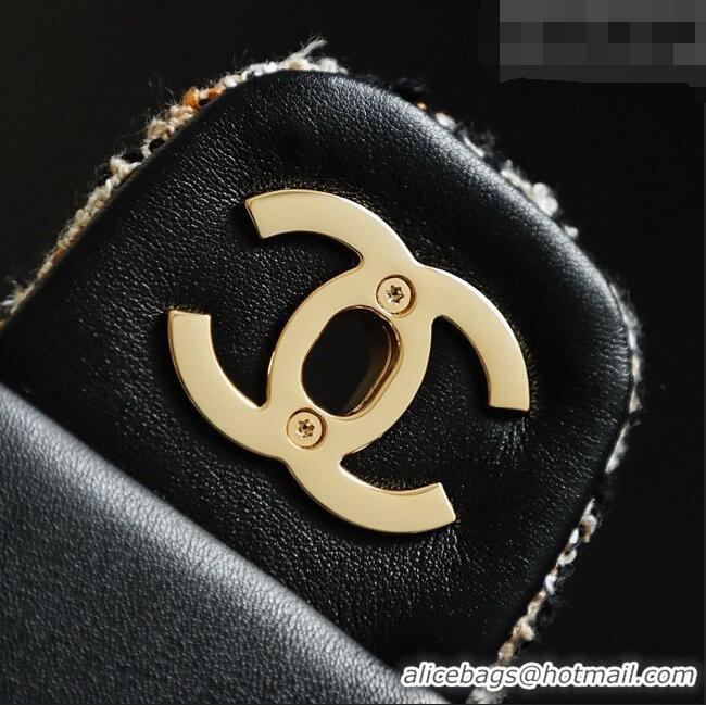 Luxury Cheap Chanel Tweed & Mixed Fibers Maxi Flap Bag AS6234 CH082226 2026