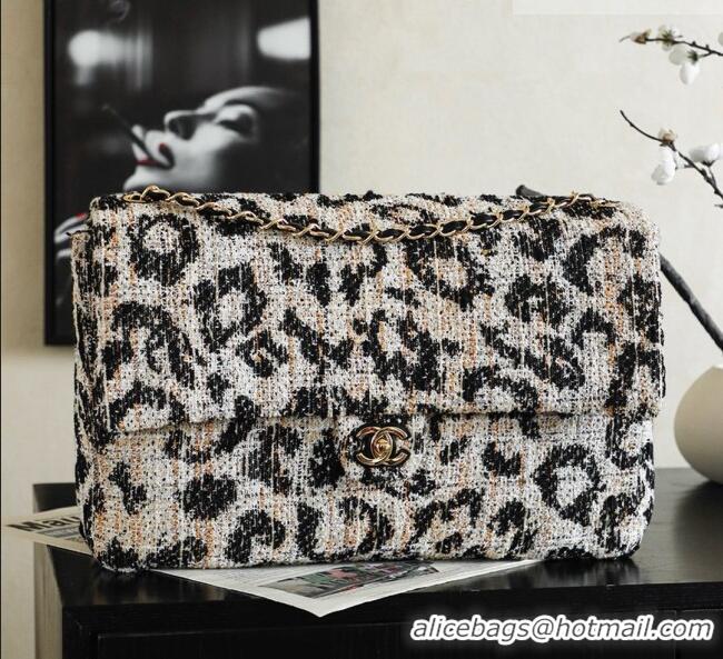 Luxury Cheap Chanel Tweed & Mixed Fibers Maxi Flap Bag AS6234 CH082226 2026