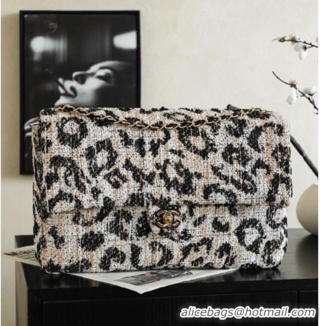 Luxury Cheap Chanel Tweed & Mixed Fibers Maxi Flap Bag AS6234 CH082226 2026