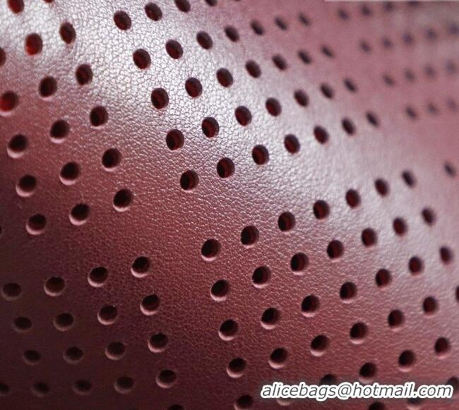 Famous Brand Chanel 25 Small Handbag in Hollowed-out Calfskin AS5293 Burgundy 2026