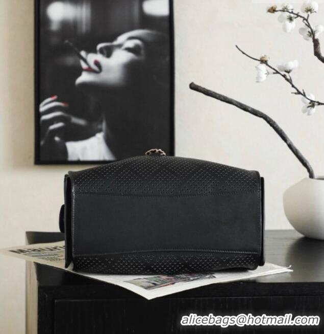 Top Quality Chanel 25 Small Handbag in Hollowed-out Calfskin AS5293 Black 2026