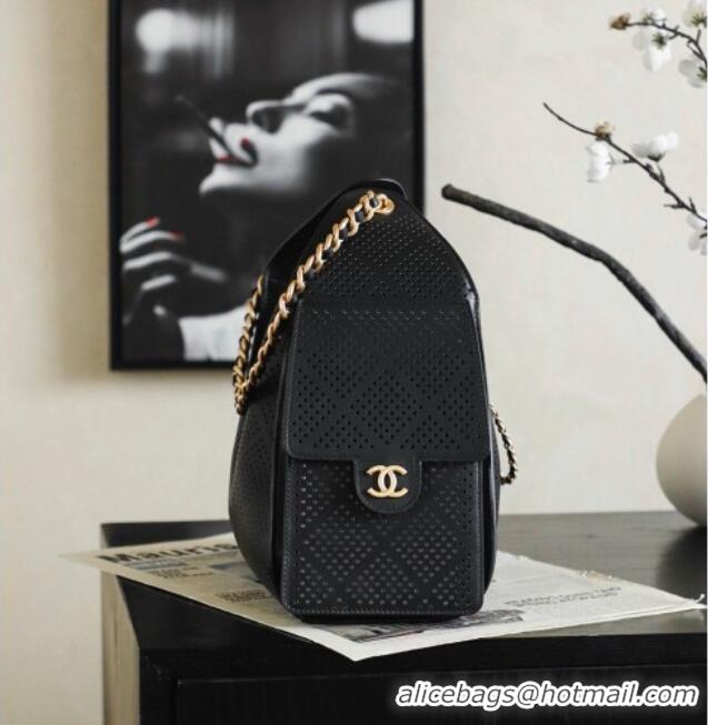 Top Quality Chanel 25 Small Handbag in Hollowed-out Calfskin AS5293 Black 2026