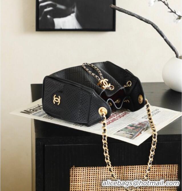 Reasonable Price Chanel 25 Mini Handbag in Hollowed-out Calfskin AS5631 Black 2026