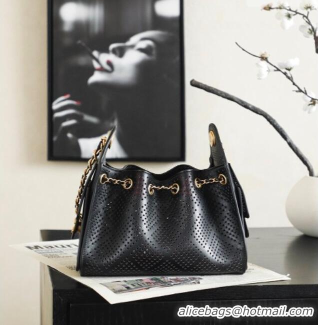Reasonable Price Chanel 25 Mini Handbag in Hollowed-out Calfskin AS5631 Black 2026