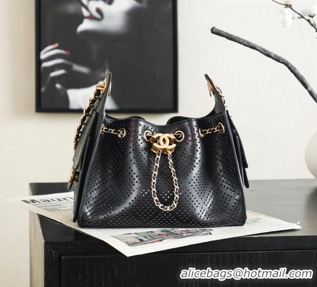 Reasonable Price Chanel 25 Mini Handbag in Hollowed-out Calfskin AS5631 Black 2026