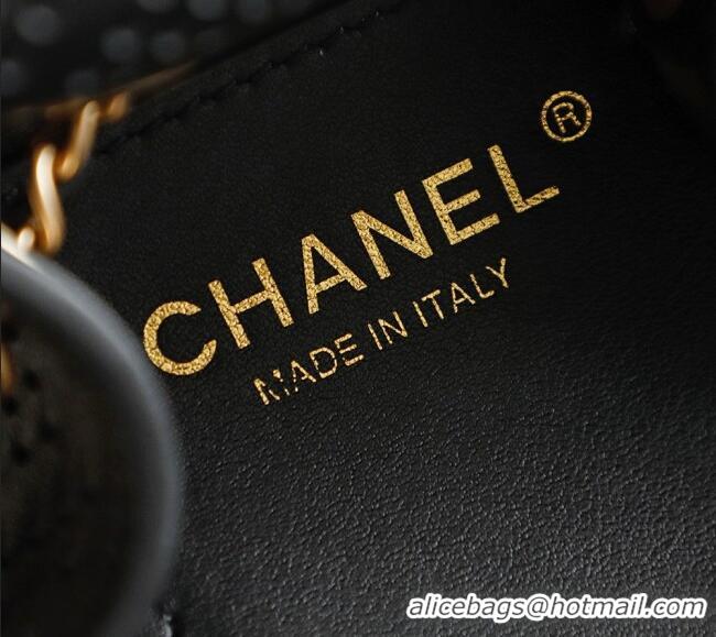 Reasonable Price Chanel 25 Mini Handbag in Hollowed-out Calfskin AS5631 Black 2026