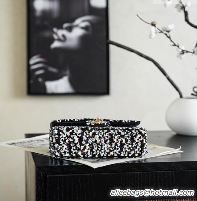Best Product Chanel Mini Sequins Flap Bag CH82409 White/Black 2026